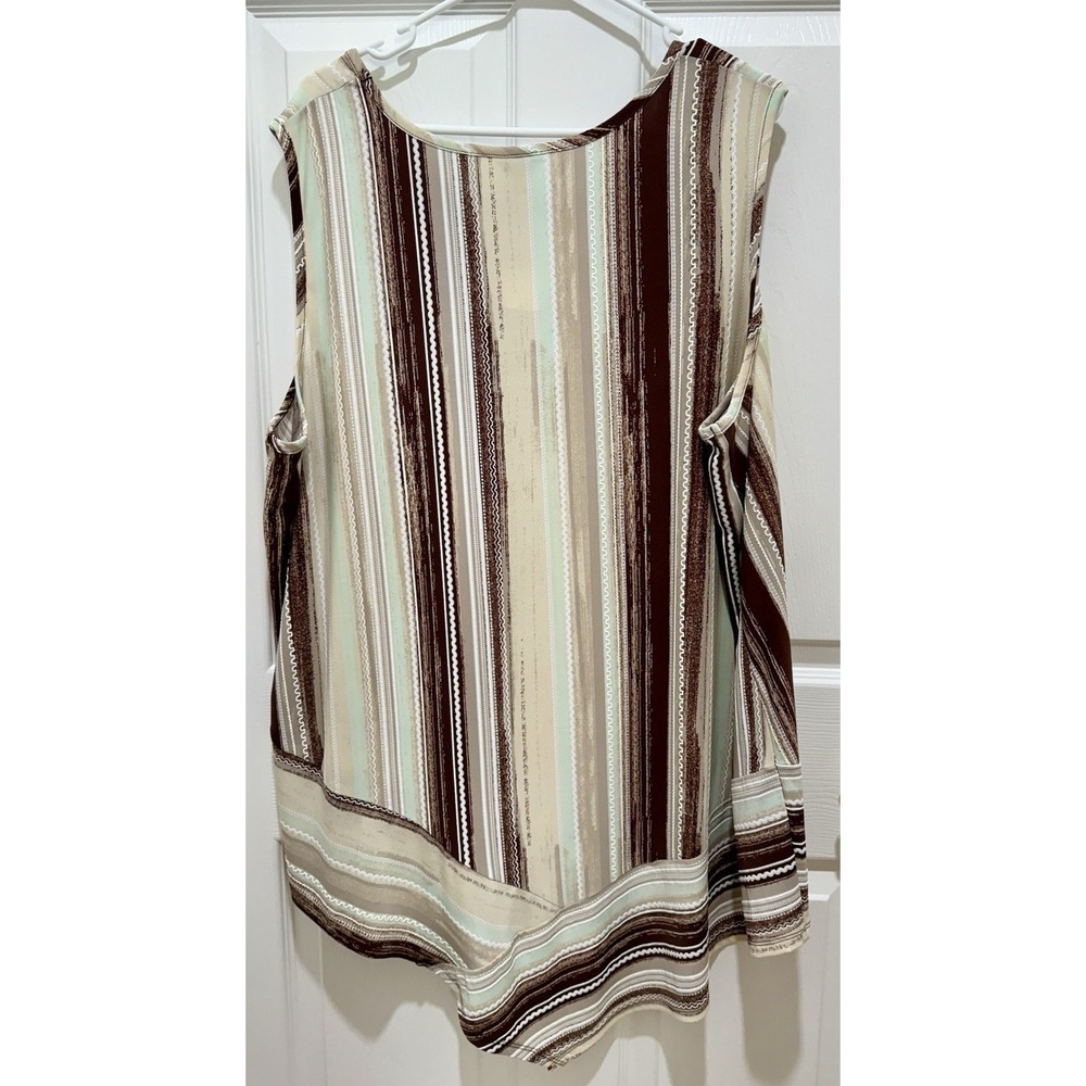Women's Sleeveless Tunic Boho Hippie Shades of Browns Plus 26/28 - Picture 5 of 9